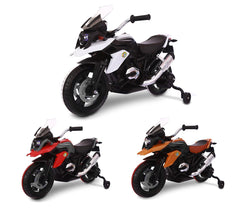 LT873 Moto de course électrique 12V pour enfant Flower siège en cuir