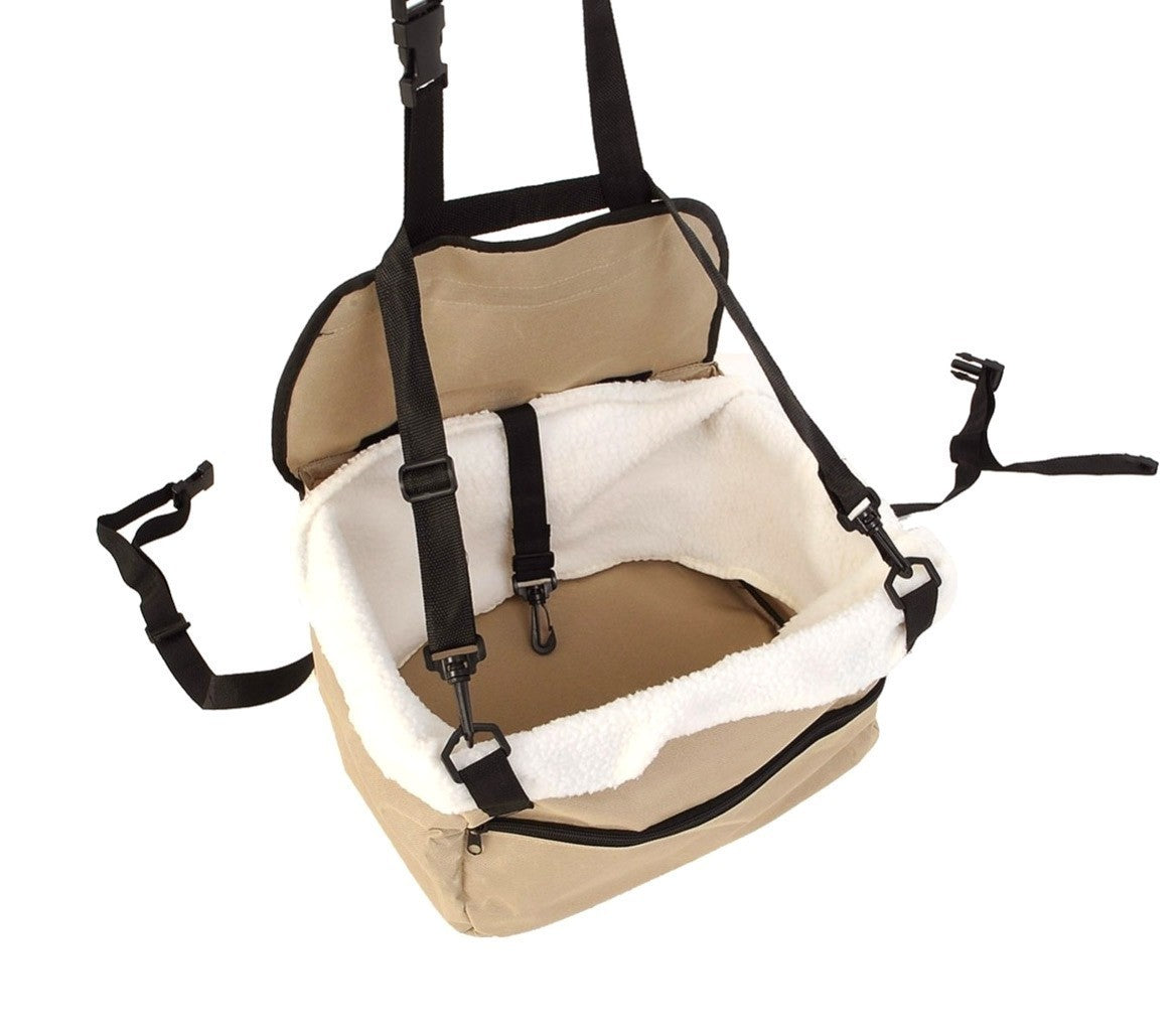 4478 Panier de voiture surélevé pour chien confortable avec ceinture de sécurité