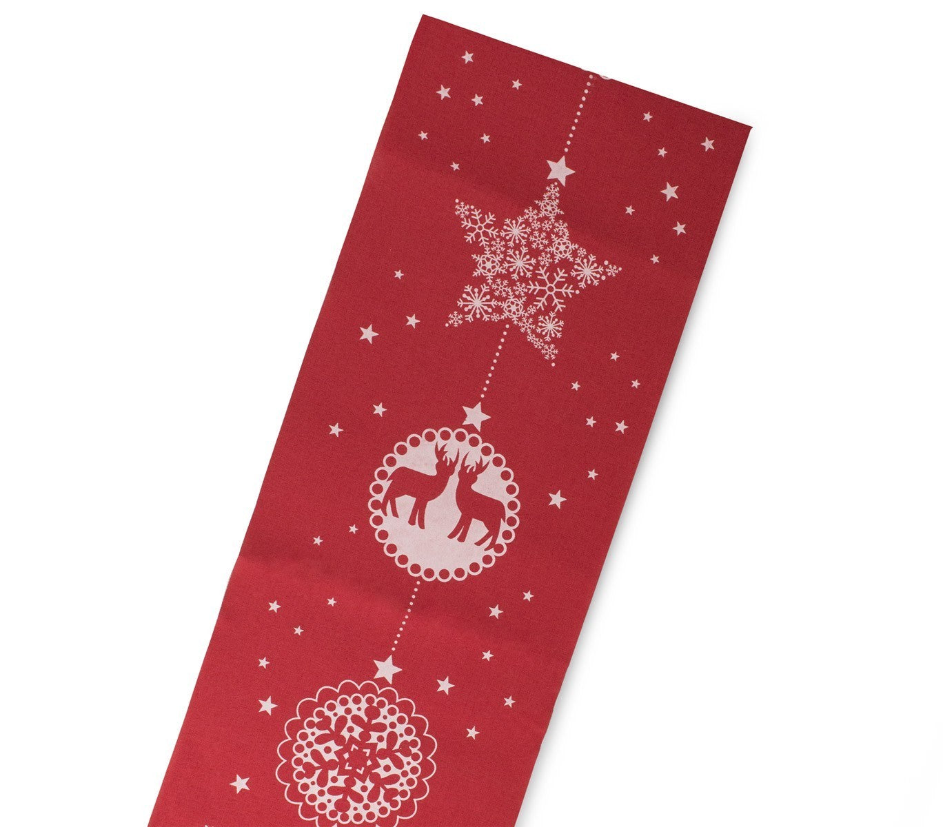 718328 Chemin de table THÈME DE NOËL 28 x 270 cm différents modèles ROUGE