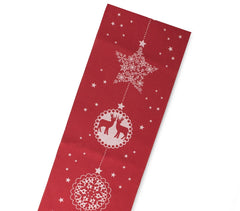 718328 Chemin de table THÈME DE NOËL 28 x 270 cm différents modèles ROUGE