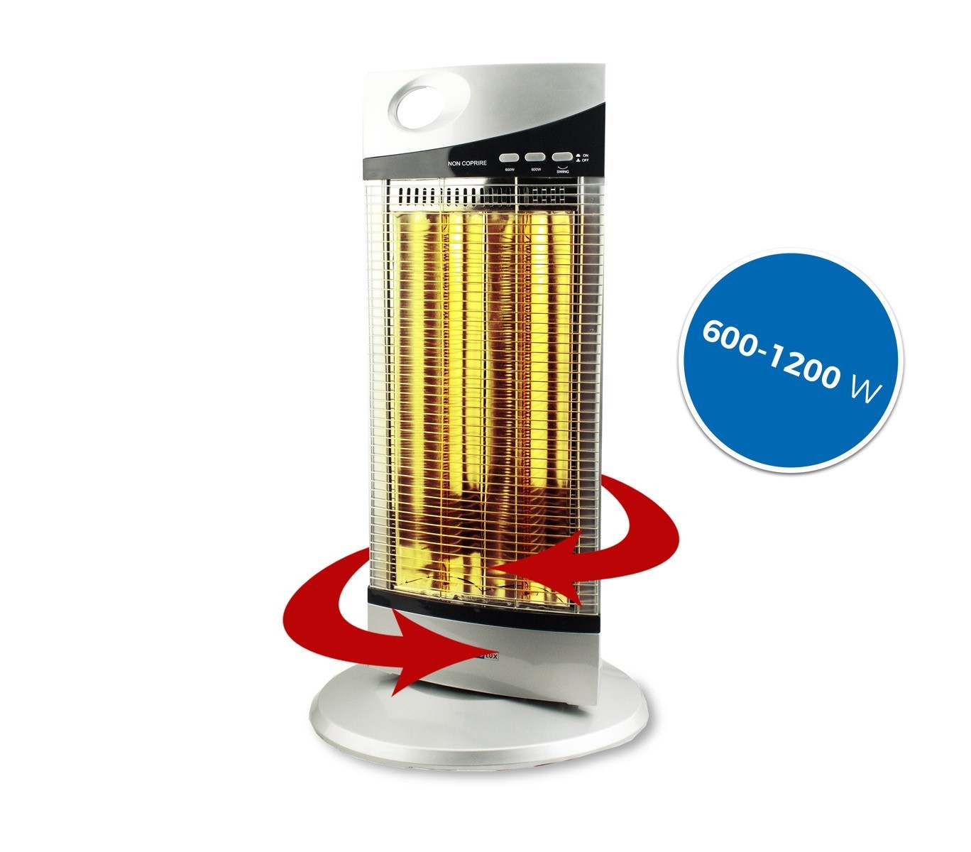 586115 Chauffage fibre de carbone oscillant DICTROLUX économie d'énergie 1200W