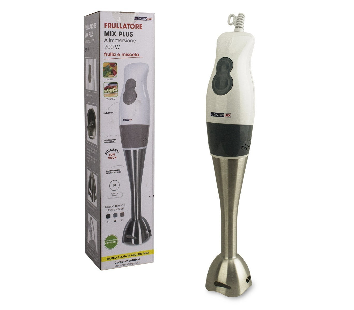619818 Mixeur plongeant DICTROLUX avec 2 vitesses 200 W option pulse
