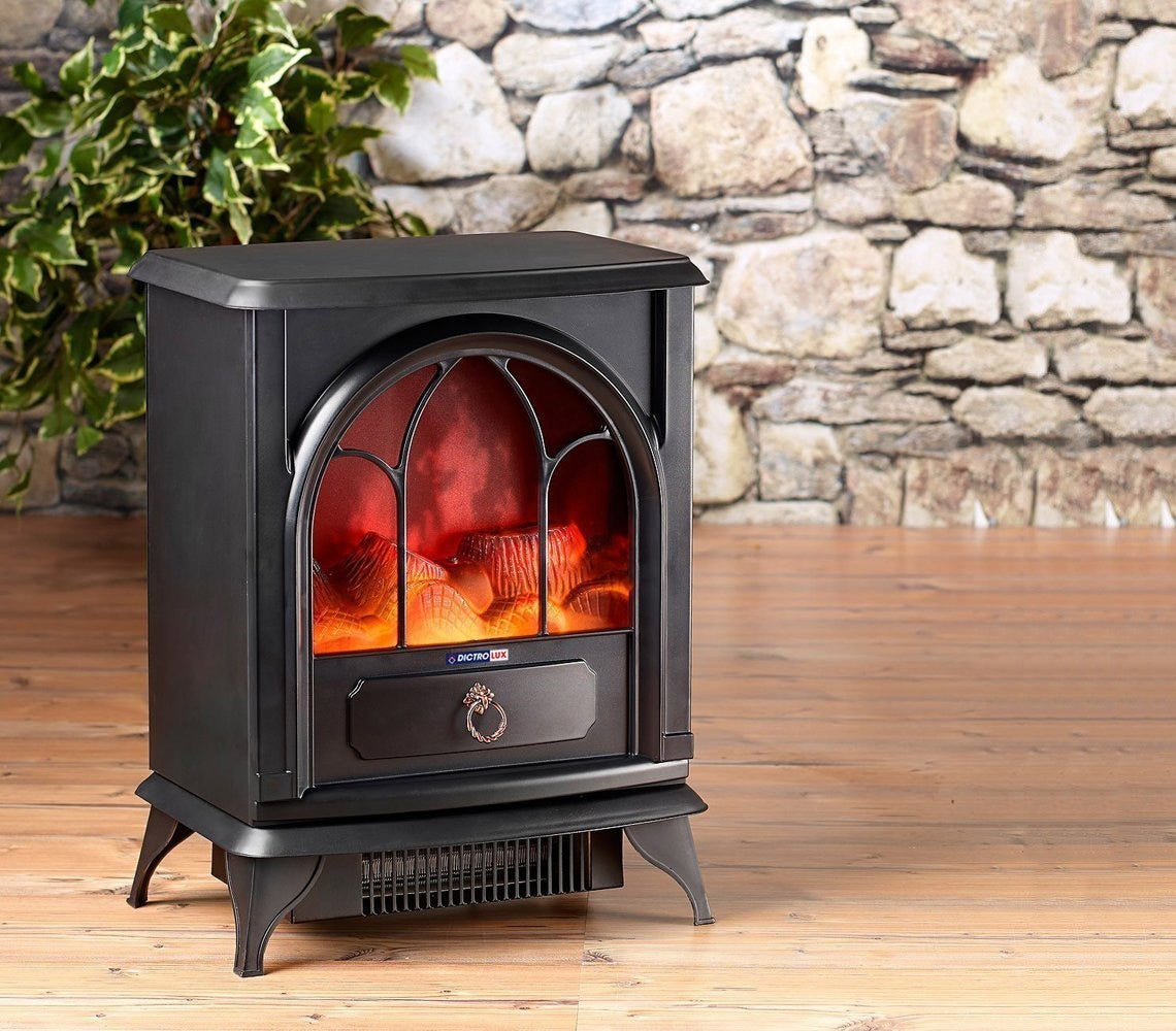585300 Chauffage électrique DICTROLUX avec effet flamme 900-1800 Watt