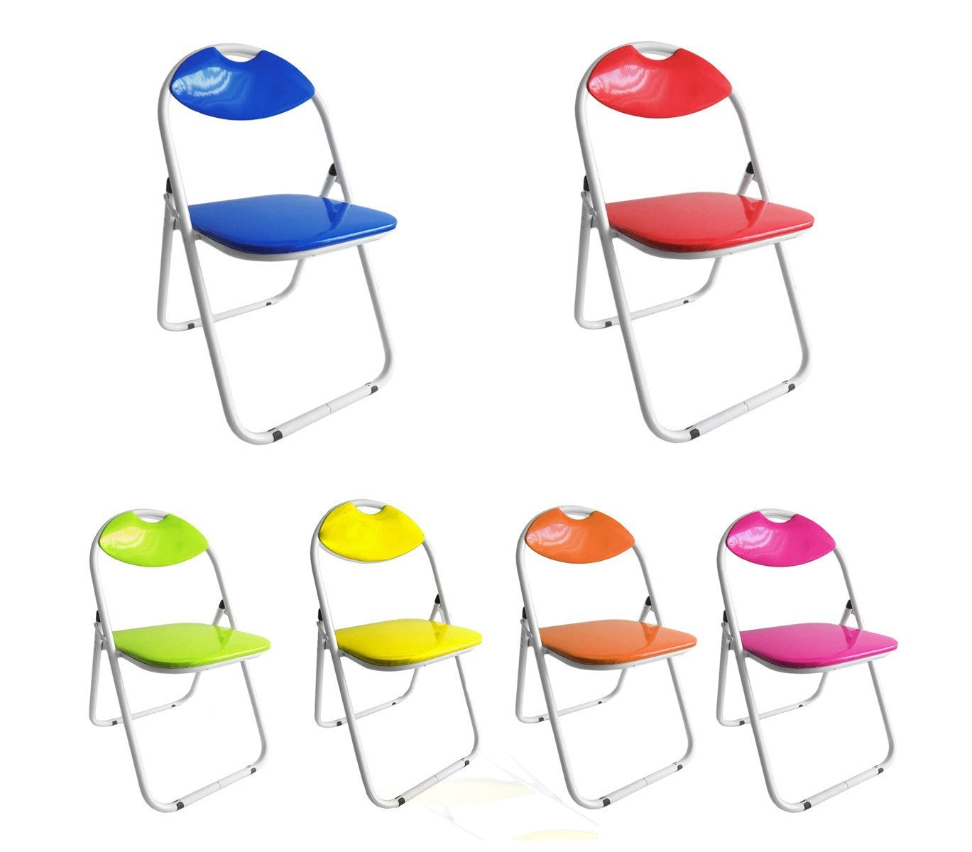 Chaise pliante GT VestiAMO CASA dossier et assise rembourrés finition brillante