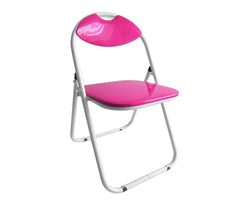 Set de 4 chaises pliantes VESTIAMO CASA dossier assise rembourrés effet brillant