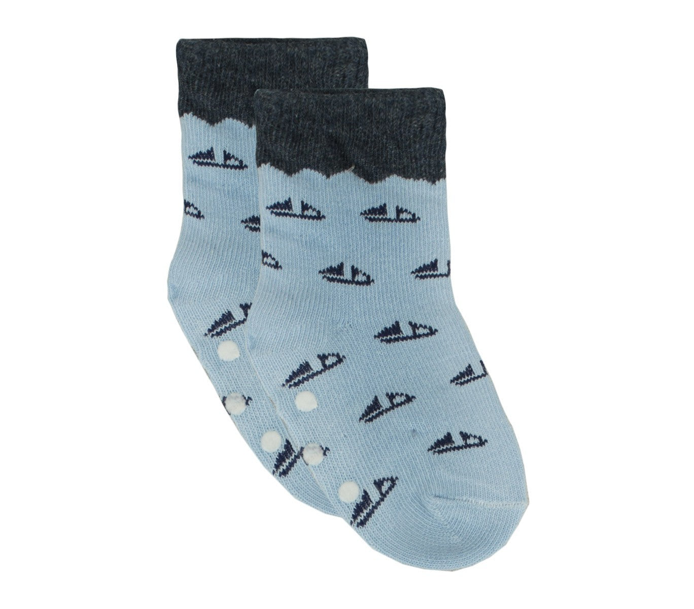 N608 Lot 6 paires chaussettes antidérapantes bébé MOVE BOY tailles 0 à 24 mois