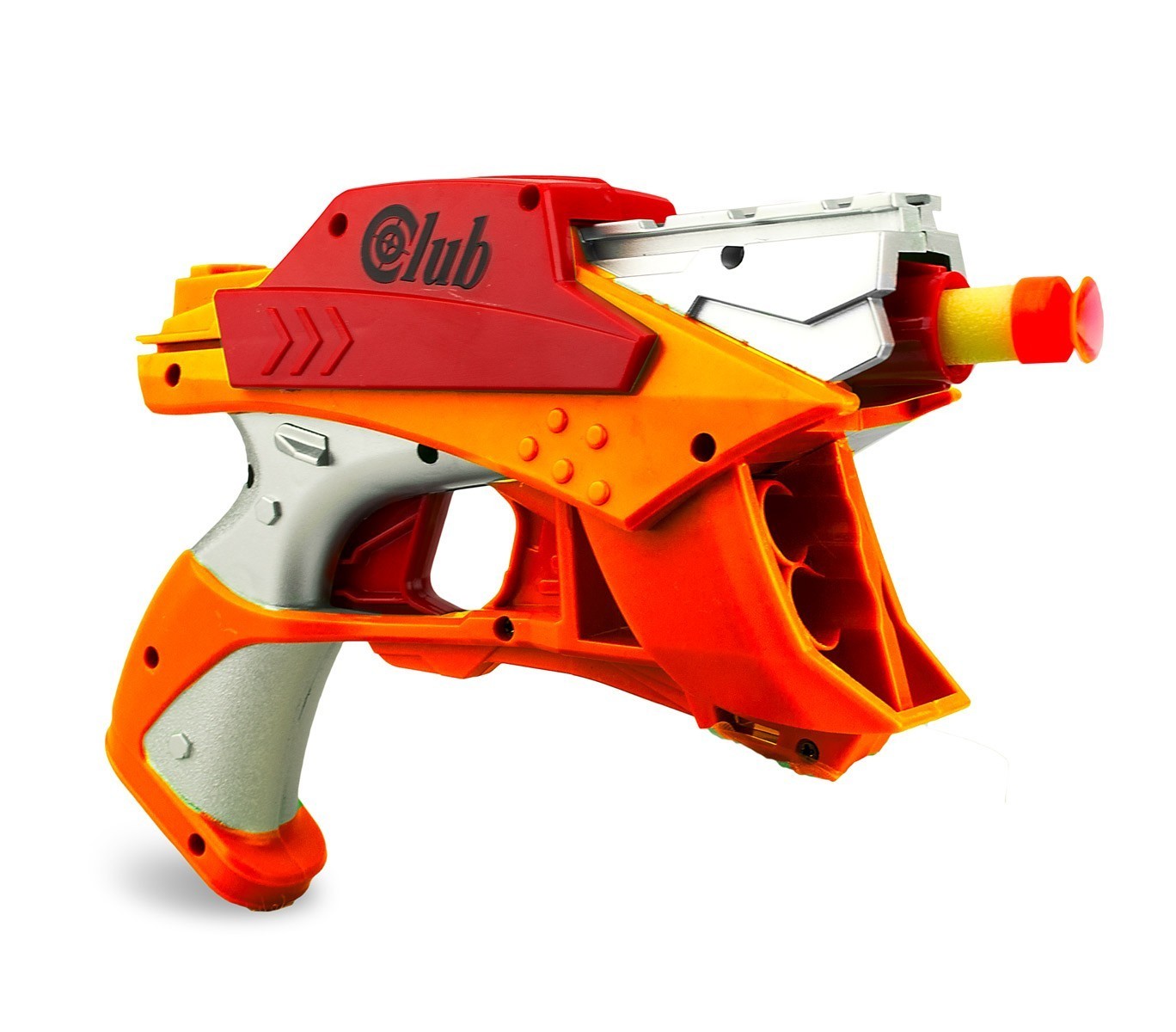 287996 Pistolet en plastique SOFT BULLET GUN jeu d'action avec 4 balles souples