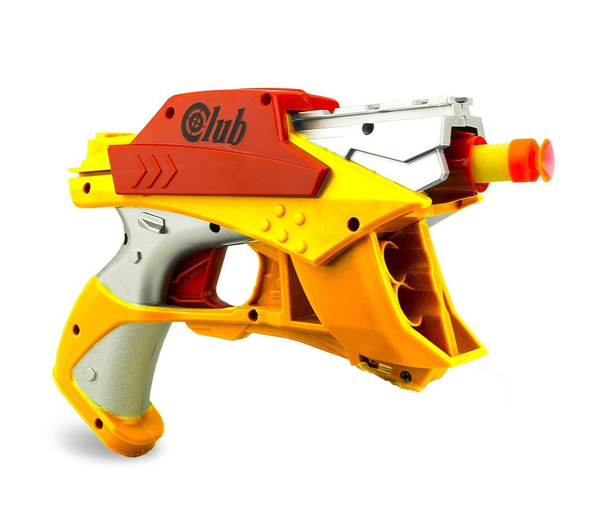 287996 Pistolet en plastique SOFT BULLET GUN jeu d'action avec 4 balles souples