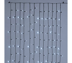 561313 Rideau lumineux Noël 180 led lumière froide pour sapins jusqu'à 180 cm