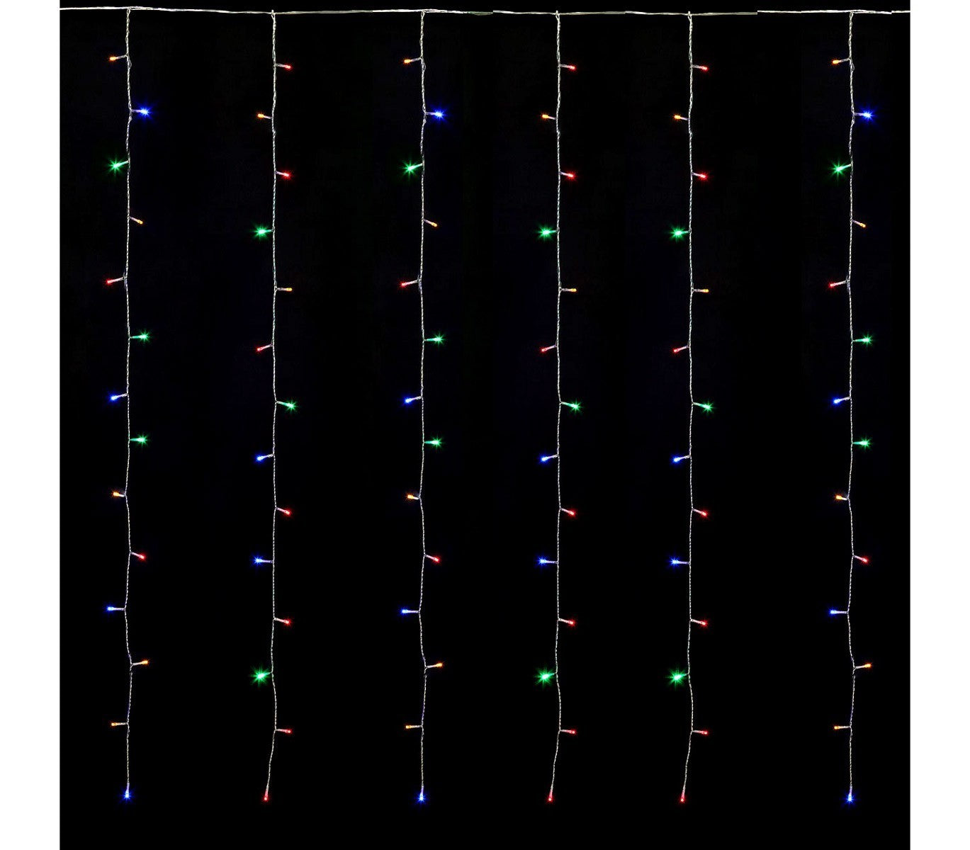 561319 Rideau lumineux Noël 180 led lumière multicolore pour sapin jusqu’à 180cm