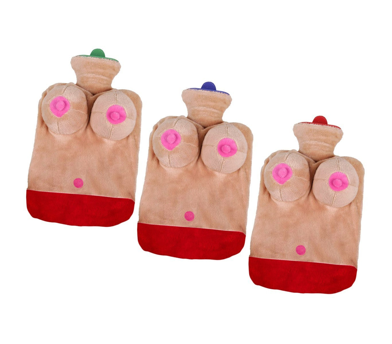748997 Bouillotte topless seins 3D en peluche enterrement de vie de jeune fille