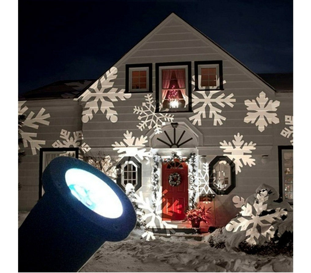 560896 Projecteur laser LED lumineux effet FLOCONS d'extérieur résistant à l'eau