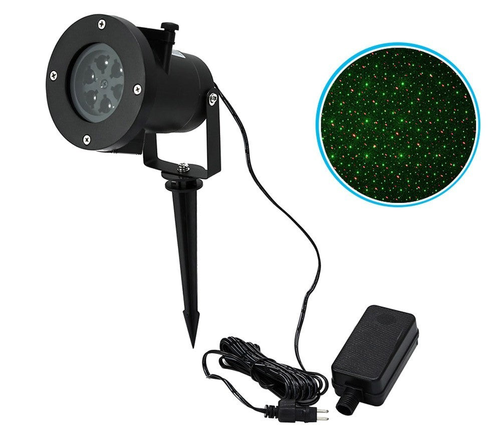560897 Projecteur laser LED lumineux effet ROUGE ET VERT extérieur IP65 6W