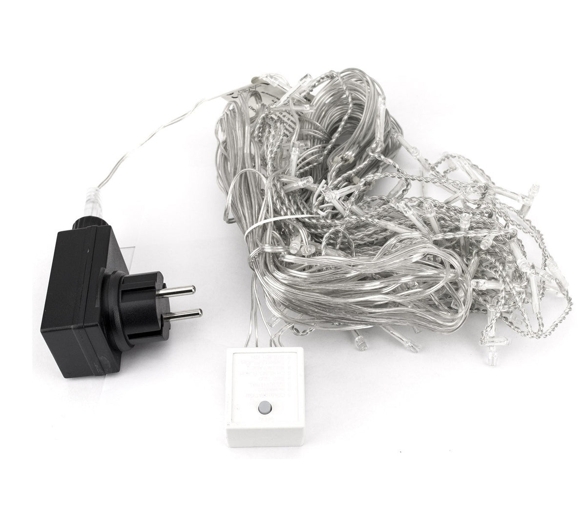 561286 Rideau lumineux Noël 120 led lumière blanche glace 5 X 0,6 mt 8 effets