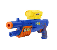 168837 Pistolet en plastique SHOOT PLAY CIGIOKI avec balles souples et quilles