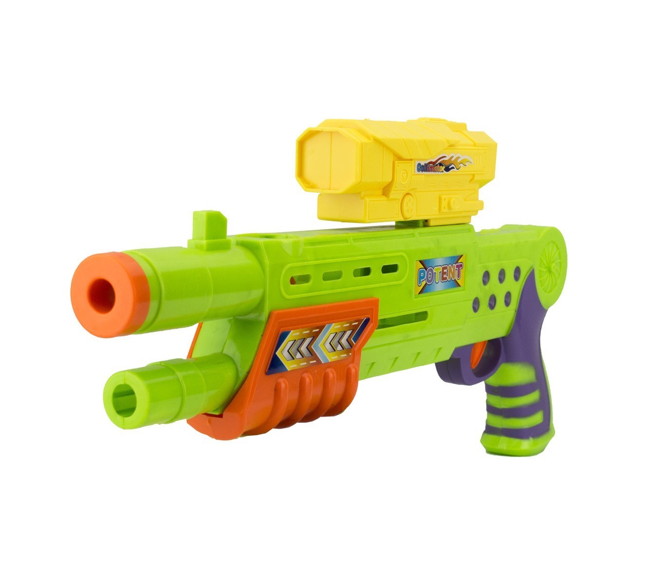 168837 Pistolet en plastique SHOOT PLAY CIGIOKI avec balles souples et quilles