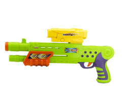 168837 Pistolet en plastique SHOOT PLAY CIGIOKI avec balles souples et quilles