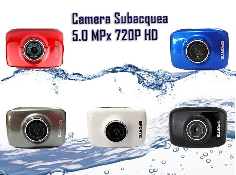 mini caméra imperméable HD 2.0 pouces LCD écran tactile + accessoires de sports