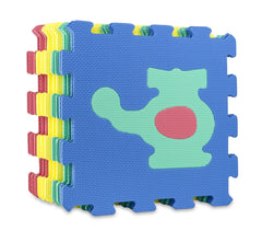 529054 Tapis puzzle en mousse 10 pièces LES TRANSPORTS 32 x 32 x 1 cm