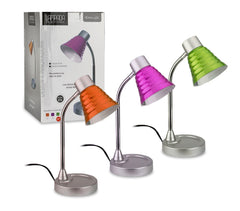 618609 Lampe de bureau colorée ELETTRO GT avec bras flexible 36 cm E14