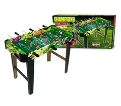 637721 Baby-foot en bois CHAMPIONS FOOTBALL avec 14 joueurs 80 x 42,5 x 63 cm