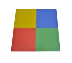 393062 Tapis puzzle en mousse 4 pièces à assembler MULTICOLORE  60 x 60 x 1 cm