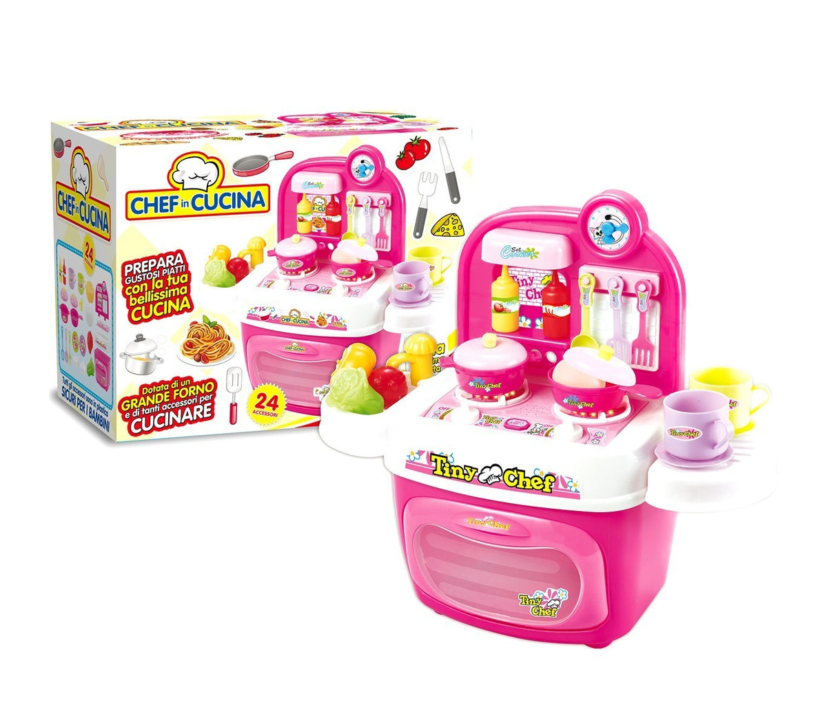647249 Cuisine CHEF DANS LA CUISINE lumières et sons réalistes 24 accessoires
