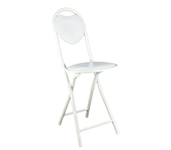 Tabouret de bar à dossier pliant CUORE DOLLY MATCH plusieurs couleurs 75 x 30 cm
