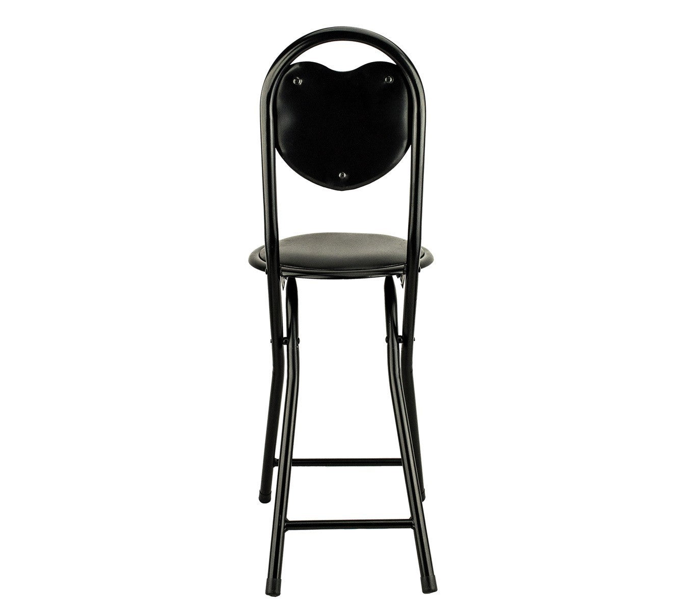 Tabouret de bar à dossier pliant CUORE DOLLY MATCH plusieurs couleurs 75 x 30 cm