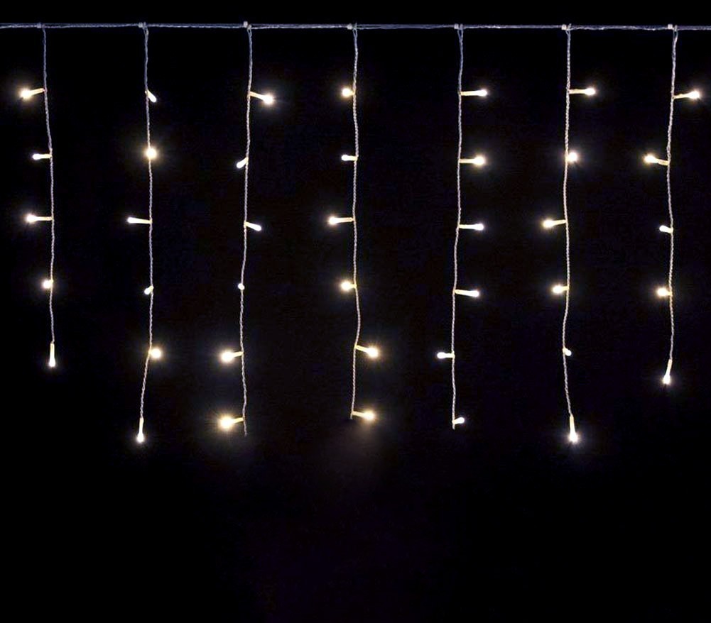 561283 Rideau lumineux d'extérieur de Noël 96 led 3 mt x 0.6 cm lumière froide 