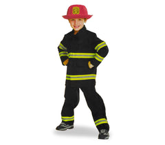 360190 Costume de Carnaval déguisement de Pompier pour enfant avec casque inclus