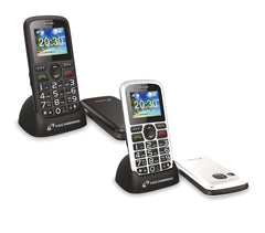 TM-C08BK Téléphone portable pour personnes âgées Techmade bouton SOS avec base