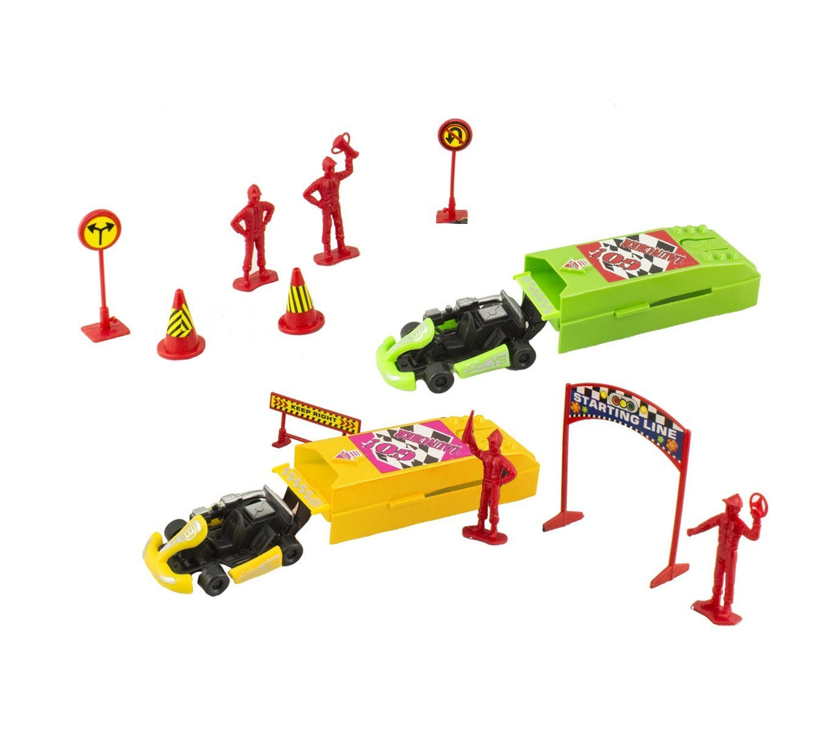 115270 Playset RACERS FORMULA accessoires pour circuit de voitures ou de go-kart