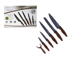 RL-WD5G Set de couteaux 6 pièces ROYALTY LINE revêtement en marbre antibactérien