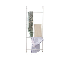 4497 Porte-serviettes à suspendre gain de place en acier blanc 110 x 40 x 13 cm