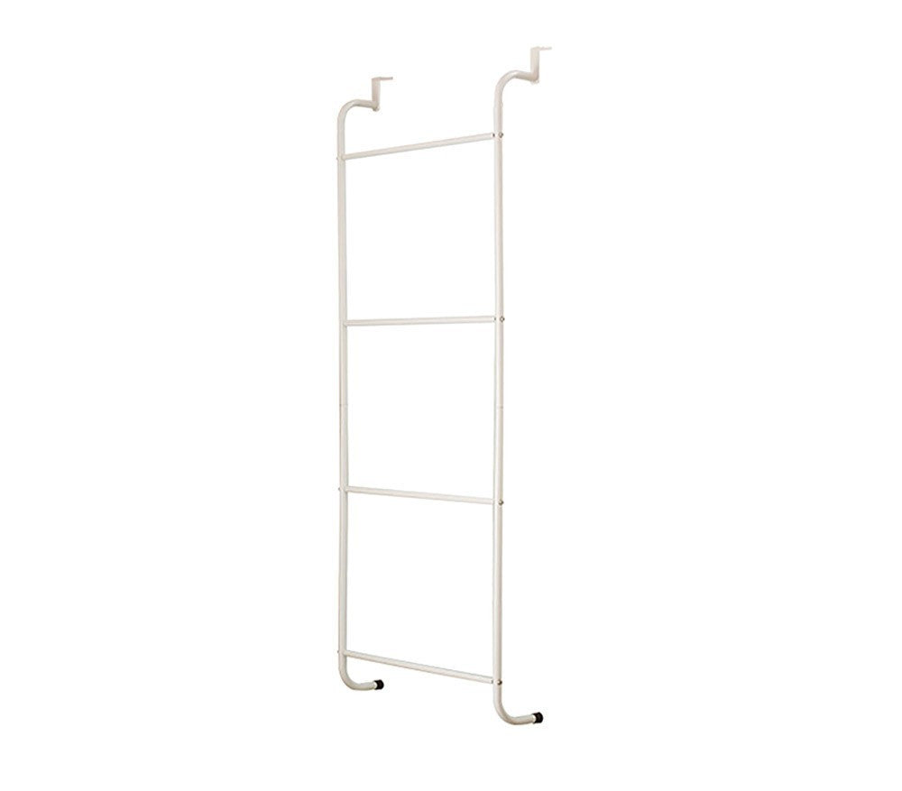 4497 Porte-serviettes à suspendre gain de place en acier blanc 110 x 40 x 13 cm