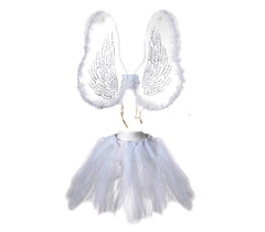 441020 Déguisement de carnaval ANGE BLANC taille unique 2 pièces
