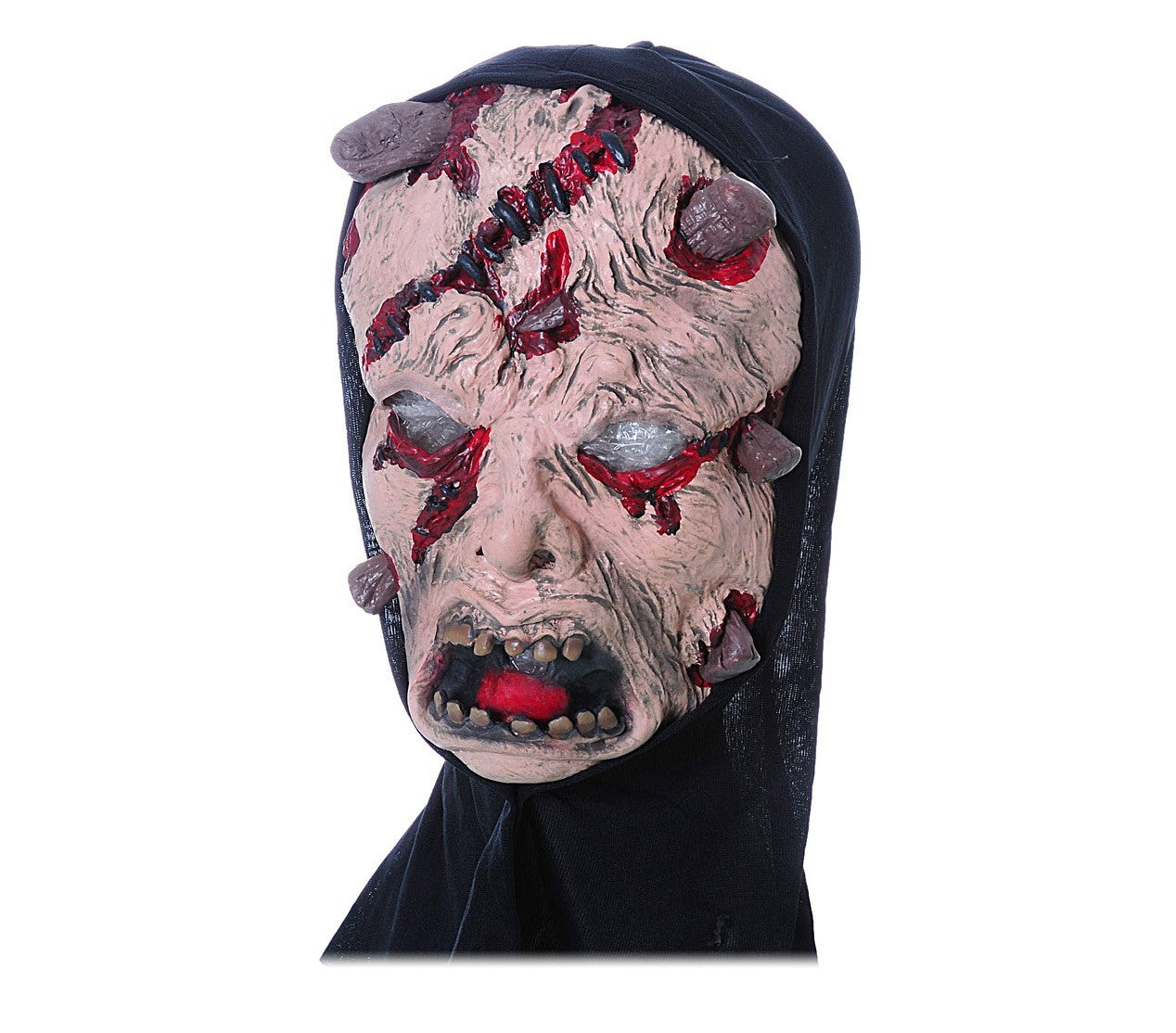 441622 Cagoule avec masque de déguisement de carnaval ZOMBIE taille unique