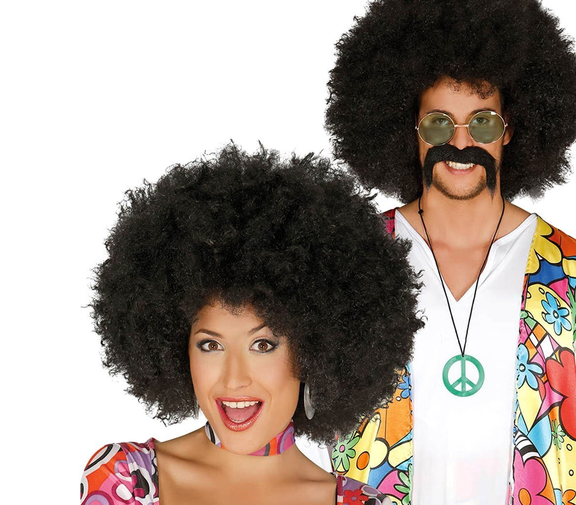 444265 Perruque unisexe AFRO idéal pour carnaval et pour soirées à thème