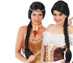 444253 Perruque pour femme TRESSE idéal pour carnaval et pour soirées à thème