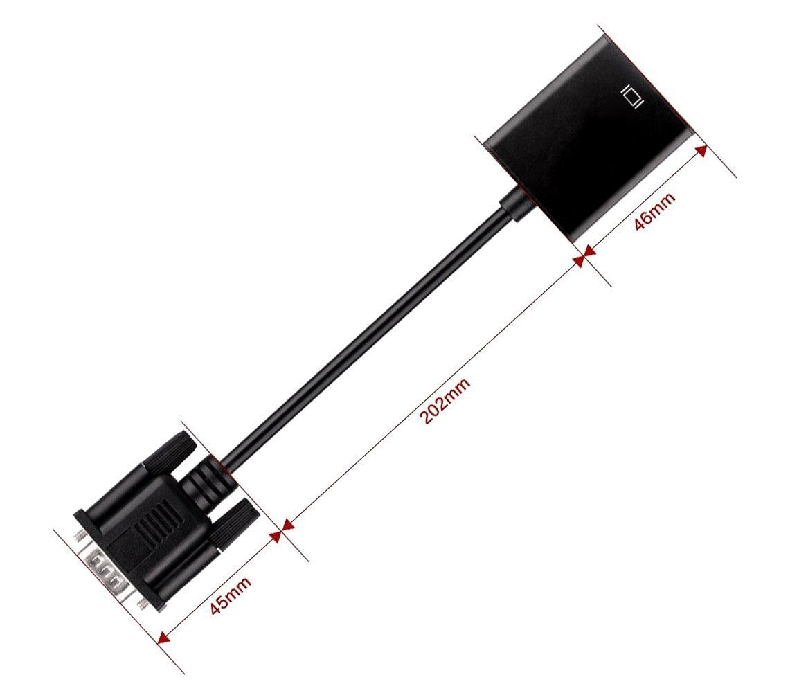 560929 Vidéo adaptateur convertisseur universel de VGA vers HDMI USB audio