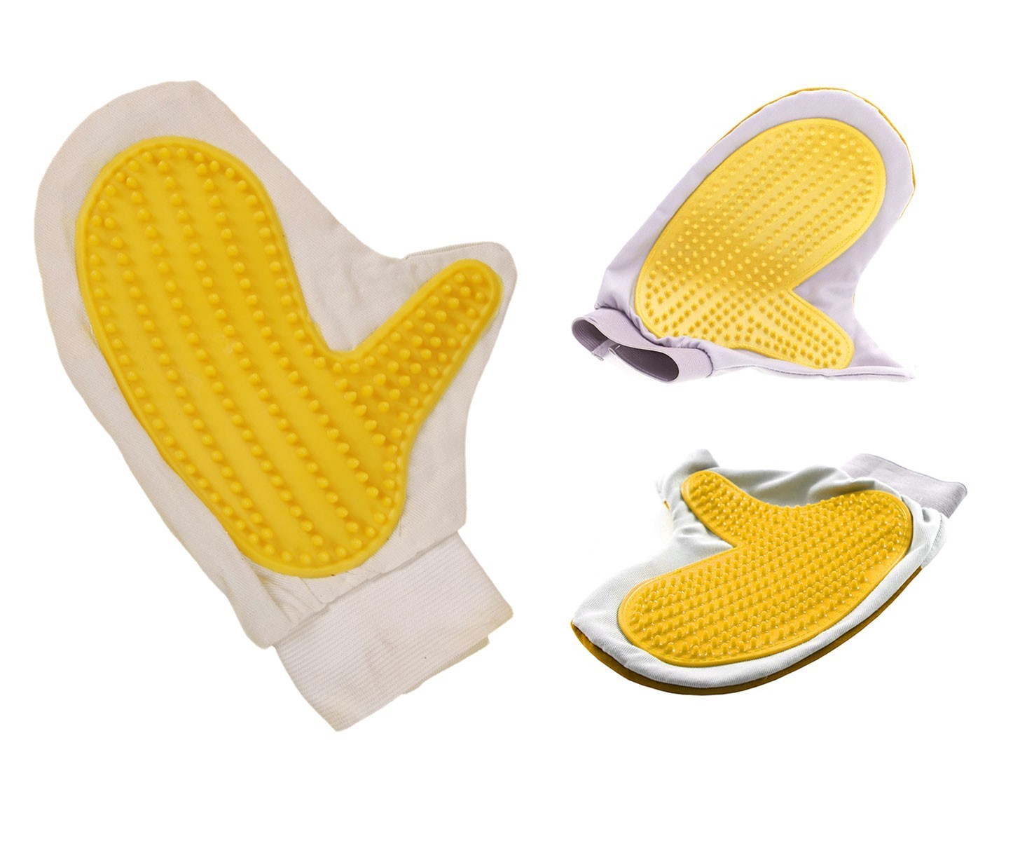 Gants effet Massage - Retire poils - Chien, chat et lapin