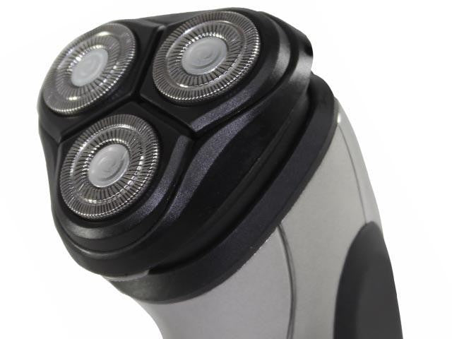 Rasoir électrique sans fil et rechargeable avec 3 têtes rotatives, Wet & Dry