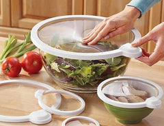 Kit de 4 couvercles magiques en silicone étanche Lidz intelligente