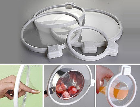 Kit de 4 couvercles magiques en silicone étanche Lidz intelligente