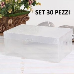 Set boîte de boîte à chaussures - plastique transparent