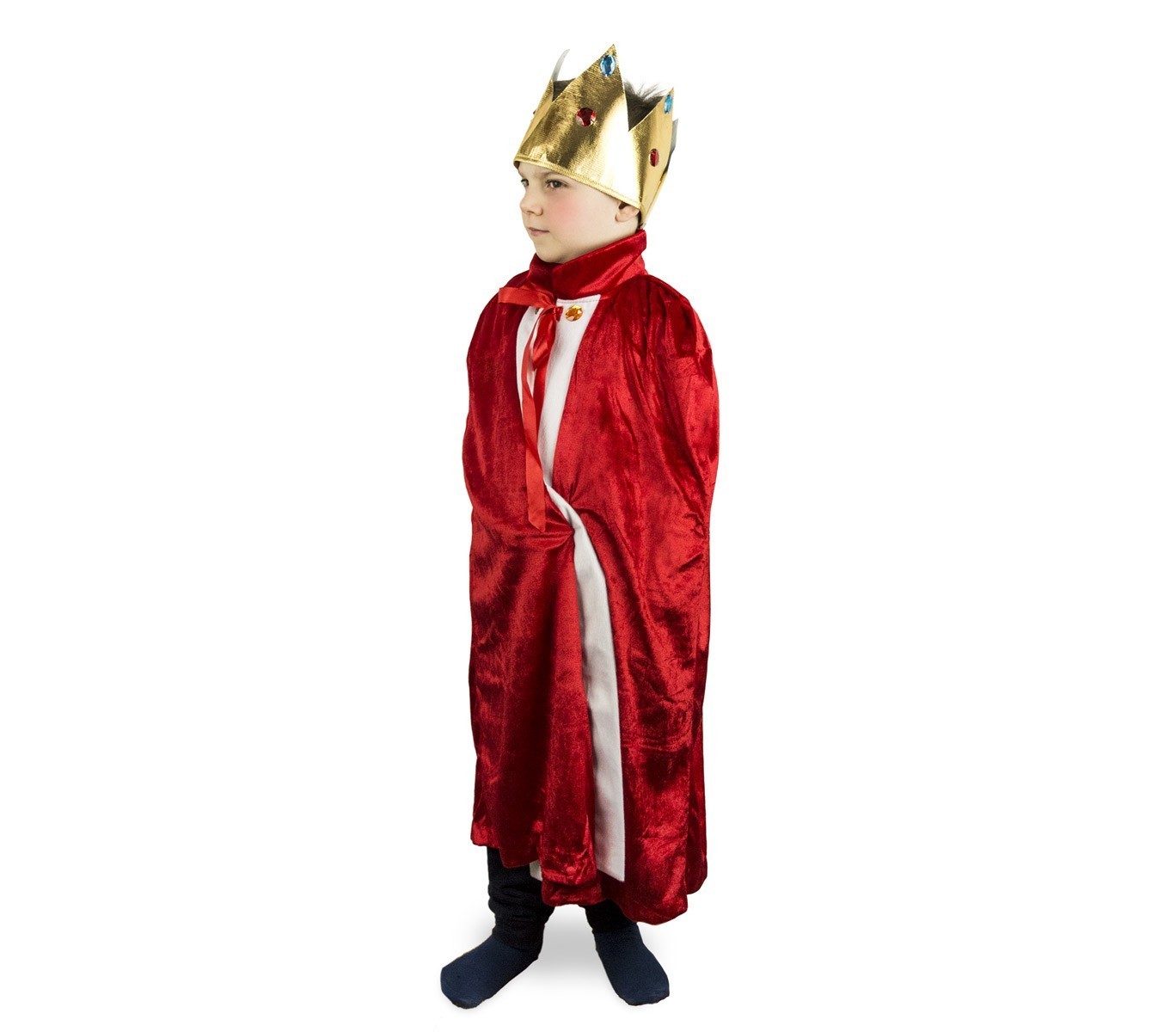 368721 Déguisement de carnaval pour enfant ROI EMPEREUR avec couronne