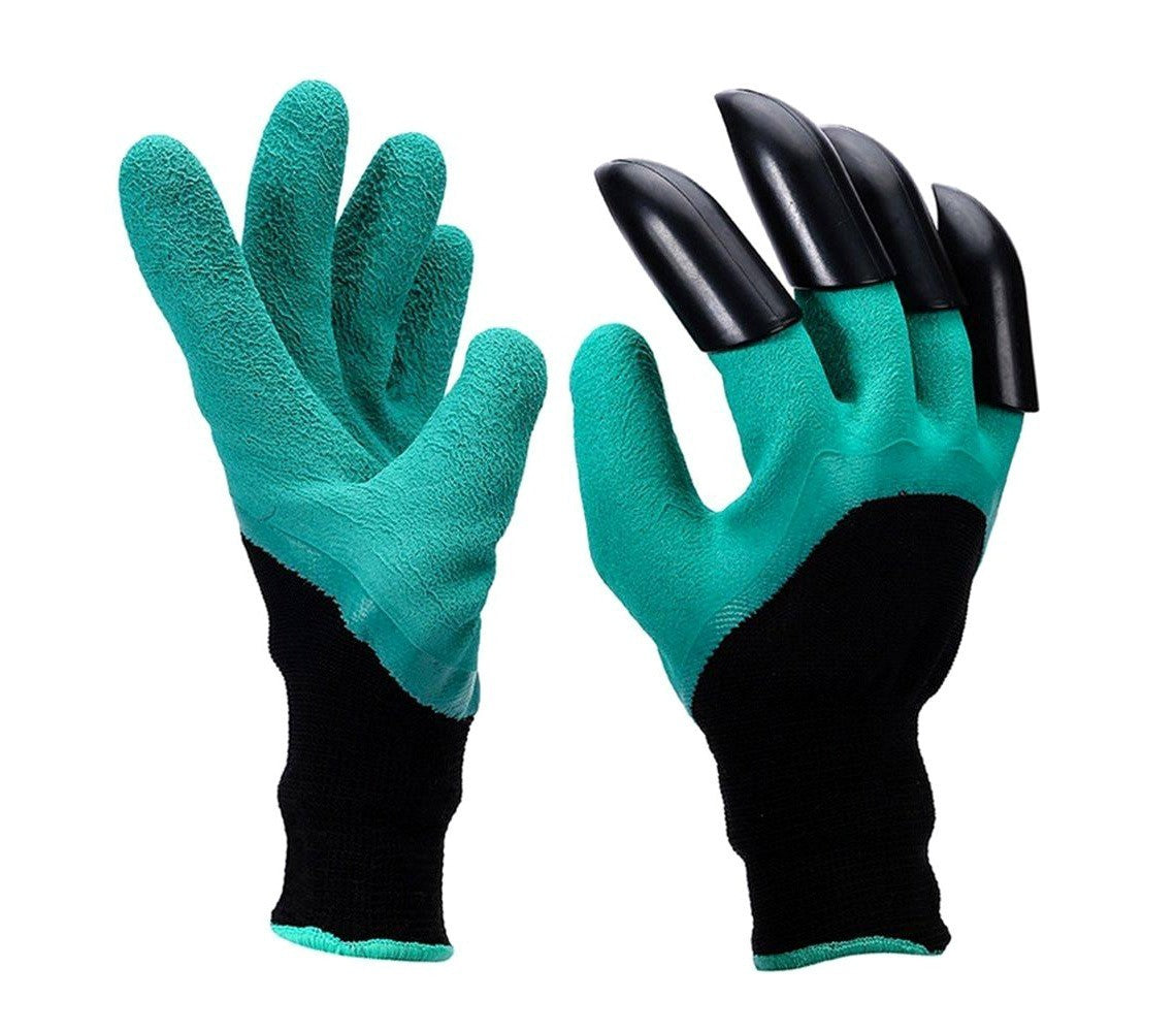 708004 Gants de jardinage avec griffes en plastique ABS pour creuser