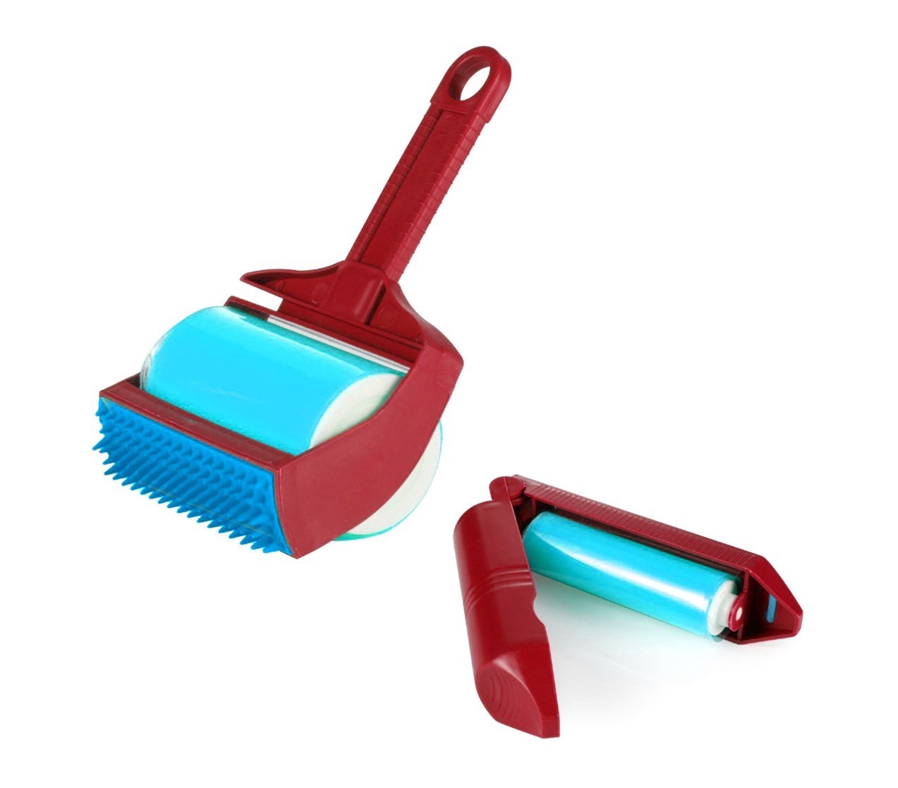 289440 Brosse à rouleau lavable 2 en 1 pour enlever les poils et les débris