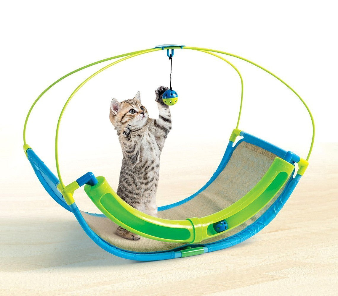 220939 Jouet d'occupation pour chat ROCKING avec balle et labyrinthe
